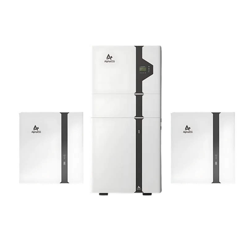 AlphaESS battery system with three stacked modules