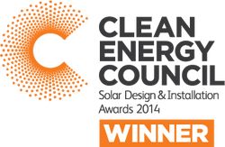 Clean Energy Council Solar Design and Installation Awards 2014 winner